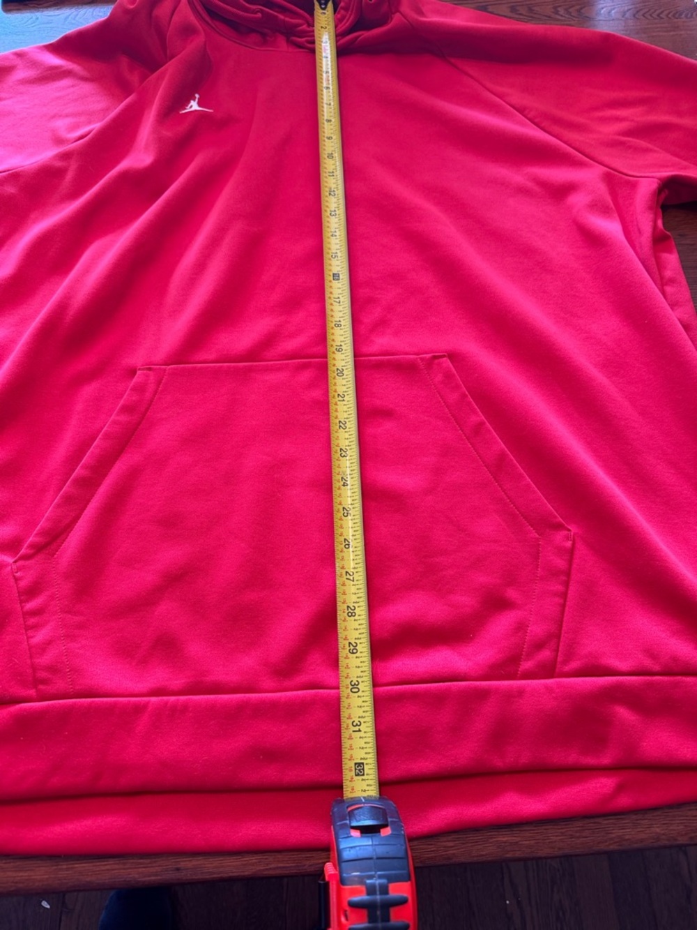 Jordan Jumpman Pullover Hoodie Men's 4XL Gym Red Fleece Lined Polyester - Picture 6 of 7